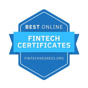 Rankings Badge for the Best Online Fintech Certificate Programs